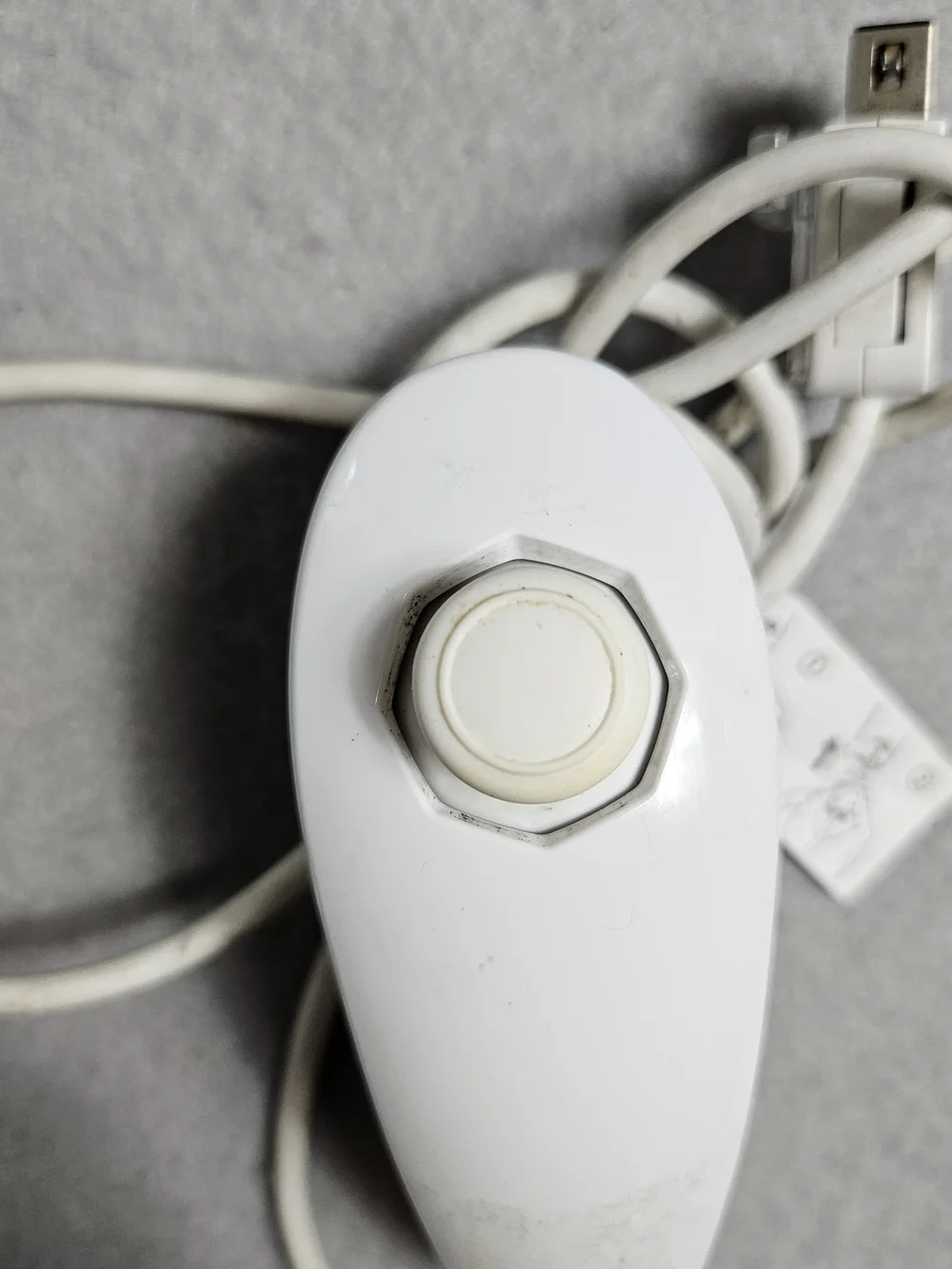 Nintendo Wii Nunchuk Controller RVL-004 White Wired OEM Untested